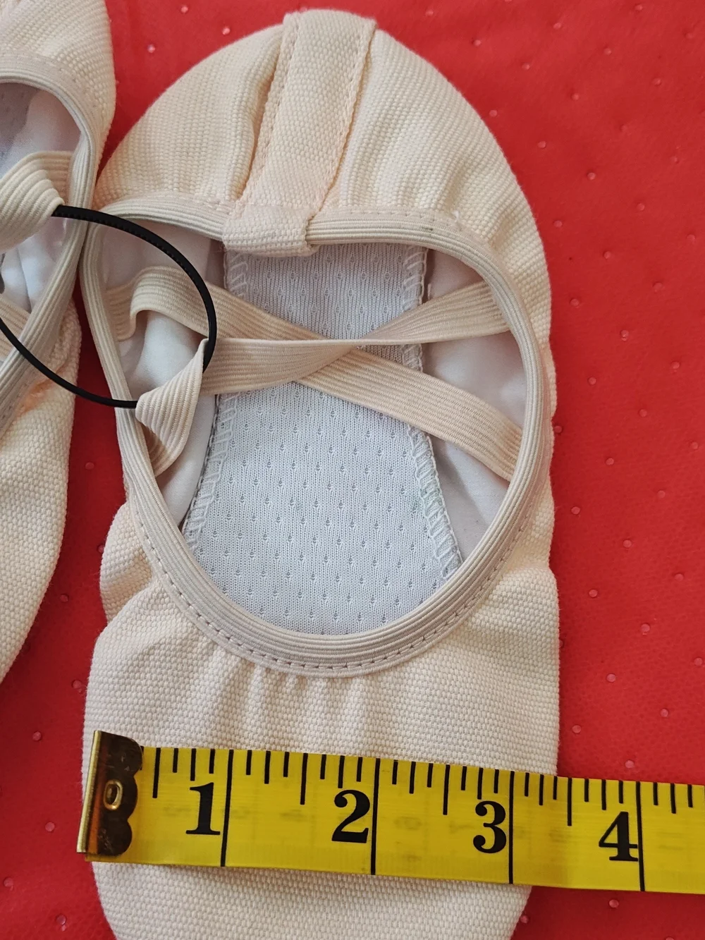 Kids Dance Slippers - Cream